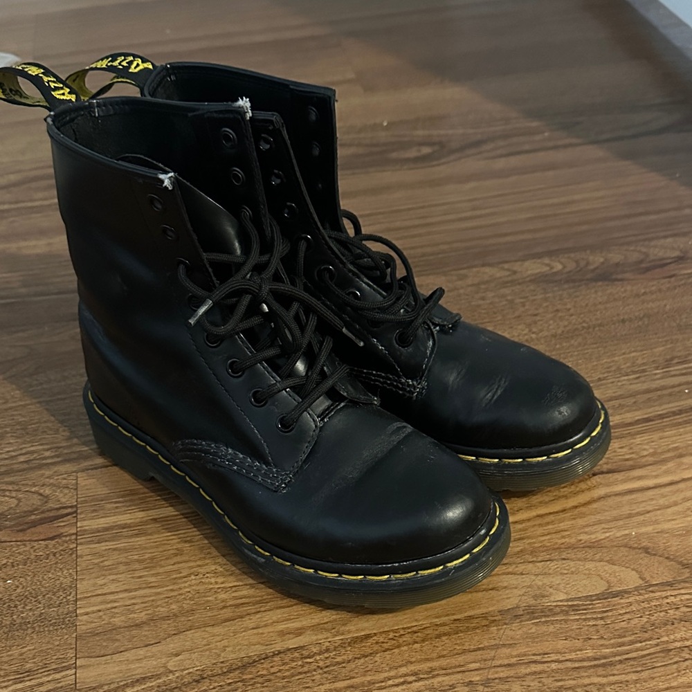 Dr Martens Leather Lace-Up Boots